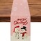 Linen Pink Table Runner, Seasonal Winter Holiday Kitchen Dining Table Decoration for Indoor Outdoor Home Party Christmas Table Runner Decor 13x120 Inch